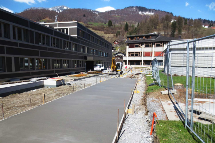 Baubegleitung Umgebungsarbeiten, Regionalspital Prättigau